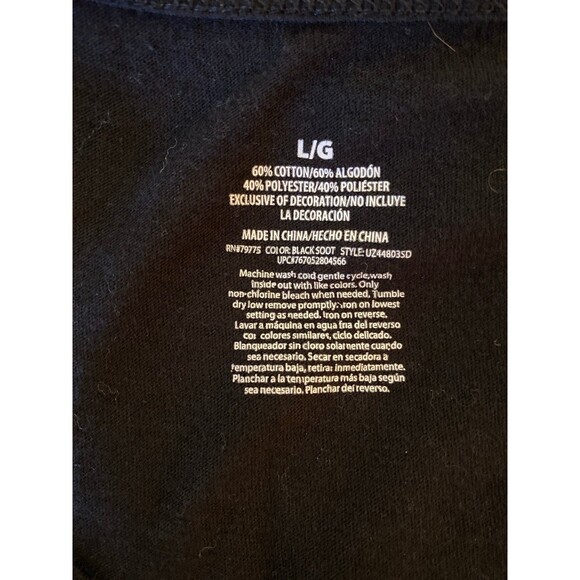 Black Blouse Cheeatah Print Bow Size Large T Shirt Long Sleeve Stretchy Casual - Picture 6 of 9